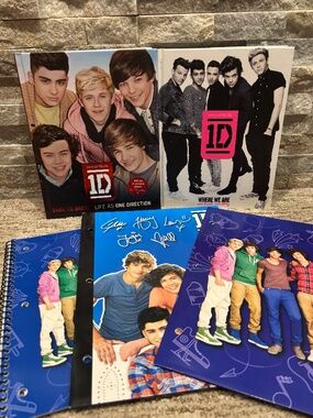 One Direction Books And Stationery Fan Bundle